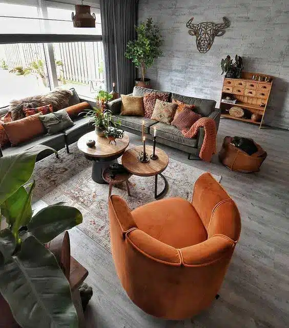 رنگ‌شناسی در سالن پذیرایی